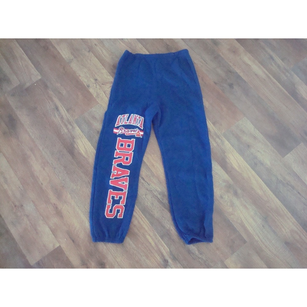 BOYS  8 ATLANTA BRAVES SWEATPANTS‎ 90S  NEW   Y2K DEADSTOCK  VINTAGE ST5